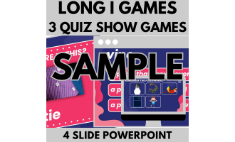 Long I: Sample Phonics Games and Activities - Three Quiz Show Games