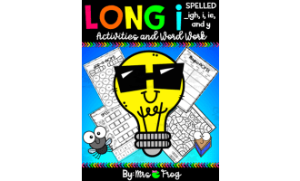 Long I Spelled i, _igh, _ie, and _ey Activities and Word Work Bundle