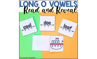 Long O Vowel Sounds Read and Reveal Blending Cards