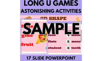 Long U: Sample Phonics Games and Activities - Astonishing Activities