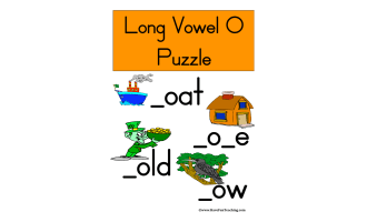 Long Vowel O Puzzle