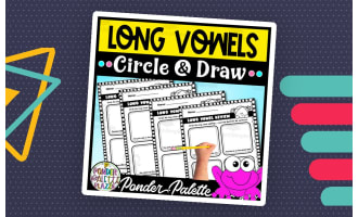 Long Vowels Activity - Circle and Draw