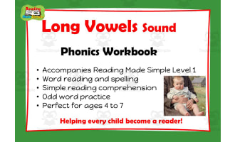Long Vowels: Phonics Workbook Reading Made Simple