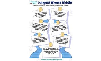 Longest Rivers Riddle Activity