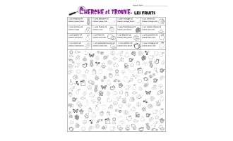 Look and Find! - Fruits Theme ( French Version )