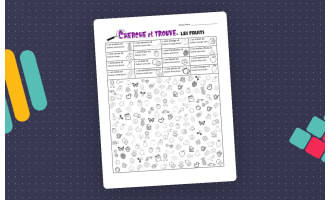 Look and Find! - Fruits Theme ( French Version )