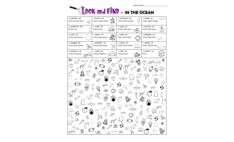 Look and Find! - In the Ocean Theme