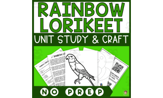 Lorikeet Unit Study | Build a Love Bird Craft | Rainforest Animals