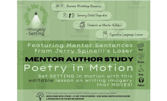 "Loser" Mentor Text Study • Poetry in Motion - setting