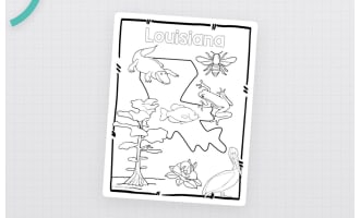 Louisiana State Symbols Clip Art