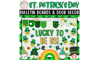 Lucky To Be Us!: St. Patrick's Day Bulletin Boards & Door Decor kit