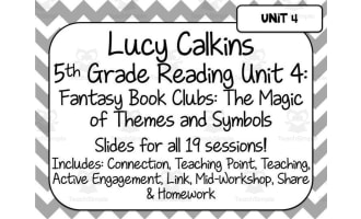 Lucy Calkins Reading for 5th Grade | Unit 4: Fantasy Book Clubs