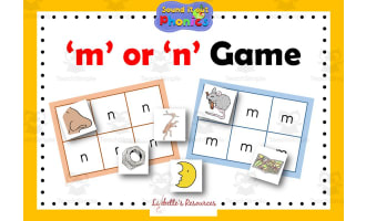 M or N Game Black/White and Colour version