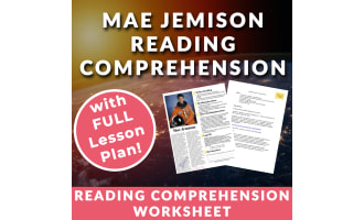 Mae Jemison - Astronaut & Pioneer - Reading Comprehension Worksheet & Lesson Plan