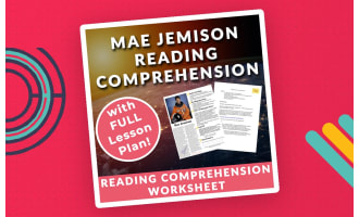 Mae Jemison - Astronaut & Pioneer - Reading Comprehension Worksheet & Lesson Plan