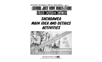 Main Idea and Details Activities: Sacagawea | Nonfiction Passage with Questions