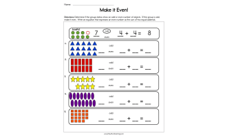 Make it Even Worksheet