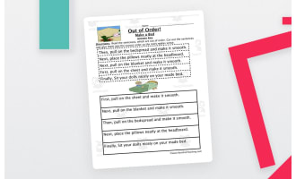 Making A Bed Sequencing Worksheet