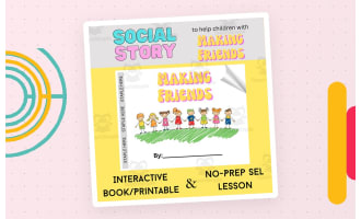 Making Friends | Interactive Book/Printable | Behavior Support Tool