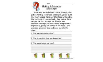 A Special Night: Make Inferences from Clues
