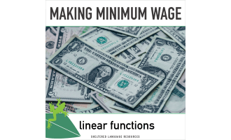 Making Minimum Wage Linear Functions: Week-Long Math Lesson ...