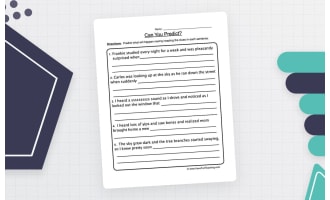 Making Predictions Worksheet