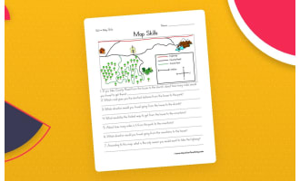 Map Skills Worksheet – Scale & Legend Practice