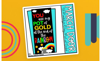 March/St. Patrick's Day Door Decoration Set: Pot of Gold