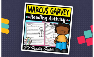 Marcus Garvey Reading Activity + Answers