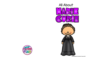 Marie Curie Adapted Book, Printable, Color and BW, Special Ed