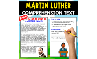 MARTIN LUTHER KING | COMPREHENSION TEXT