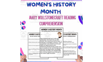 Mary Wollstonecraft: Women's History Inspiring Reading Comprehension