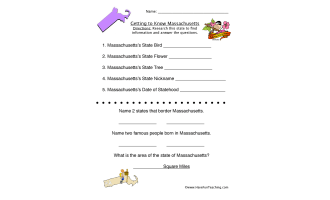 Massachusetts Worksheet