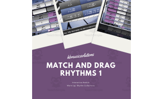 Match And Drag The Rhythms 1 | Rhythm Interactive Music Activity