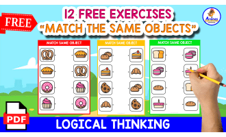 MATCH THE SAME OBJECT | BAKERY THEMED