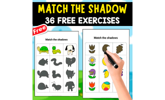MATCH THE SHADOW | 36 FREE EXERCISES
