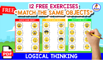 MATCH THE SIMILAR OBJECT | WITH EMOJIS THEMED
