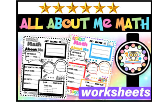 Math Activities All About Me