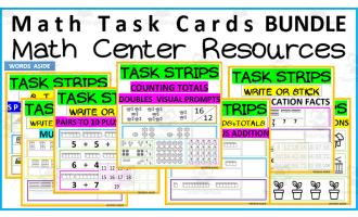 Math Center Task Cards Resource BUNDLE