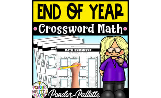 Math Crossword - End of Year Activities