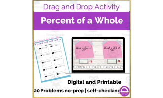 Math Drag and Drop Activity: Percent of a Number