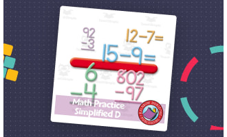 Math Practice Simplified D - Subtraction