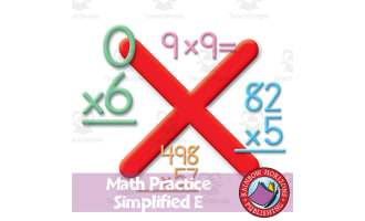 Math Practice Simplified E - Multiplication