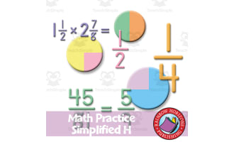 Math Practice Simplified H - Fractions
