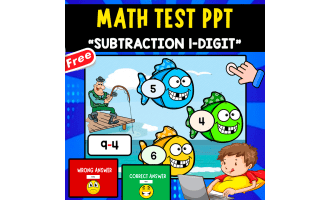 MATH QUIZ PPT | SUBTRACTION 1-DIGIT | INTERACTIVE GAME