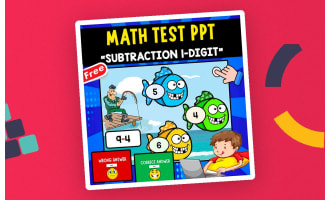 MATH QUIZ PPT | SUBTRACTION 1-DIGIT | INTERACTIVE GAME