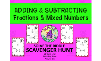 Adding Subtracting Fractions Mixed Numbers Task Cards By Teach Simple Adding Subtracting Fractions Mixed Numbers Task Cards By Teach Simple