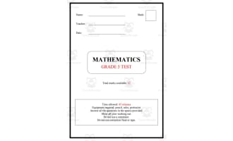 Math Tests 3: Grade 5
