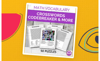 Math Vocabulary Crossword Puzzles