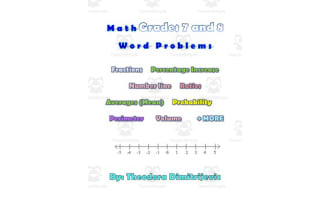 Math Word Problems Grades 7 & 8 - Includes a test! Fractions, Ratios and More!